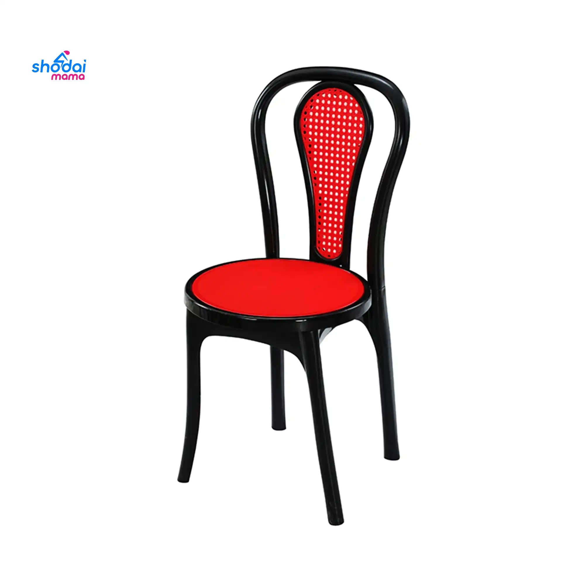 New Classic Chair (Solid) - Black & Red